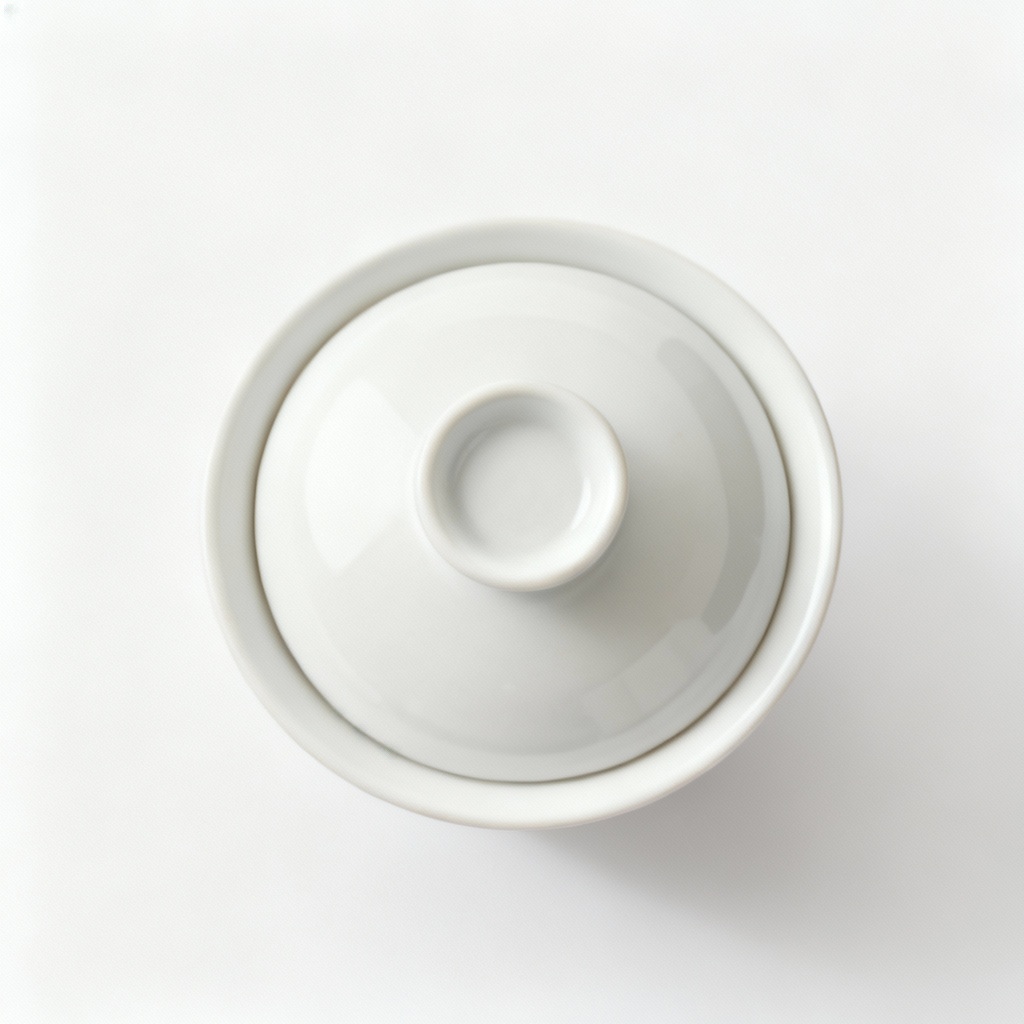 Minimalist Ceramic Succulent Planter - 4 Inch, White