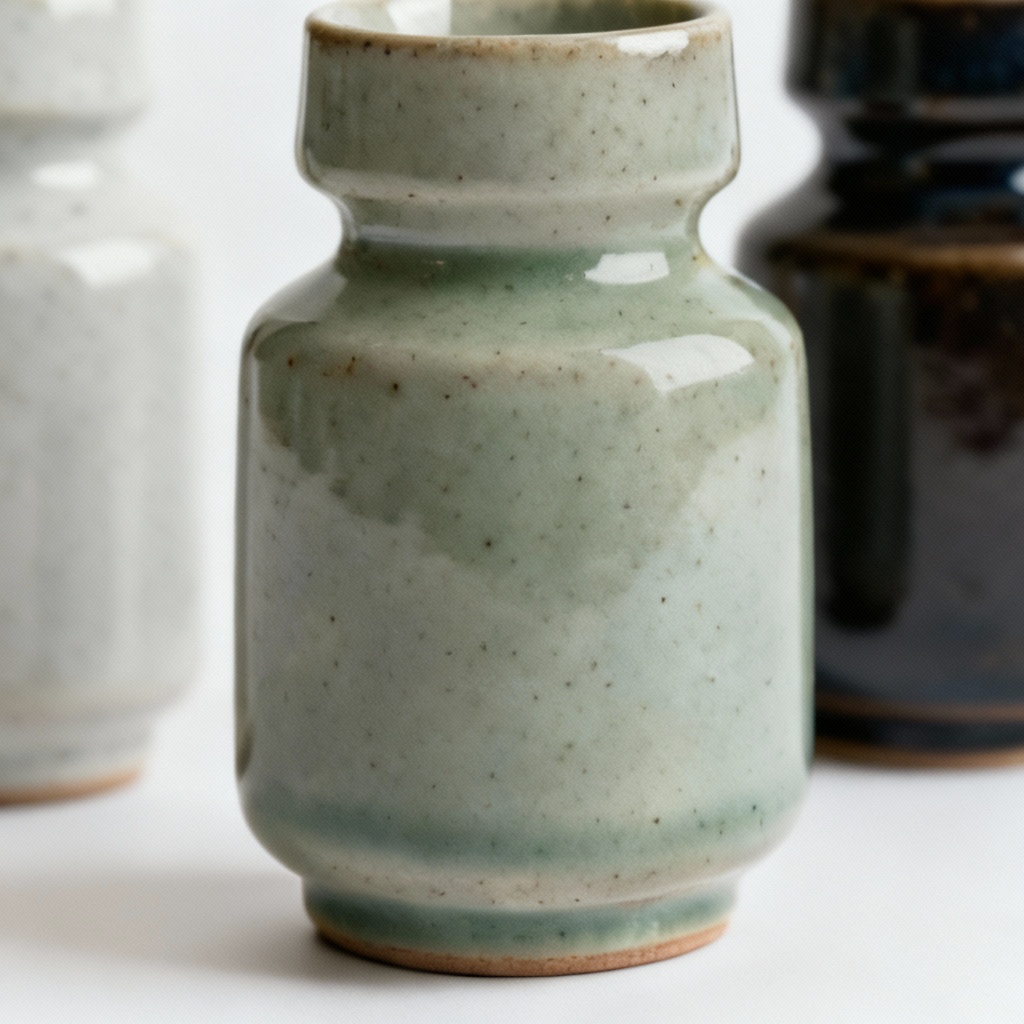 Minimalist Ceramic Succulent Planter - Set of 3, White