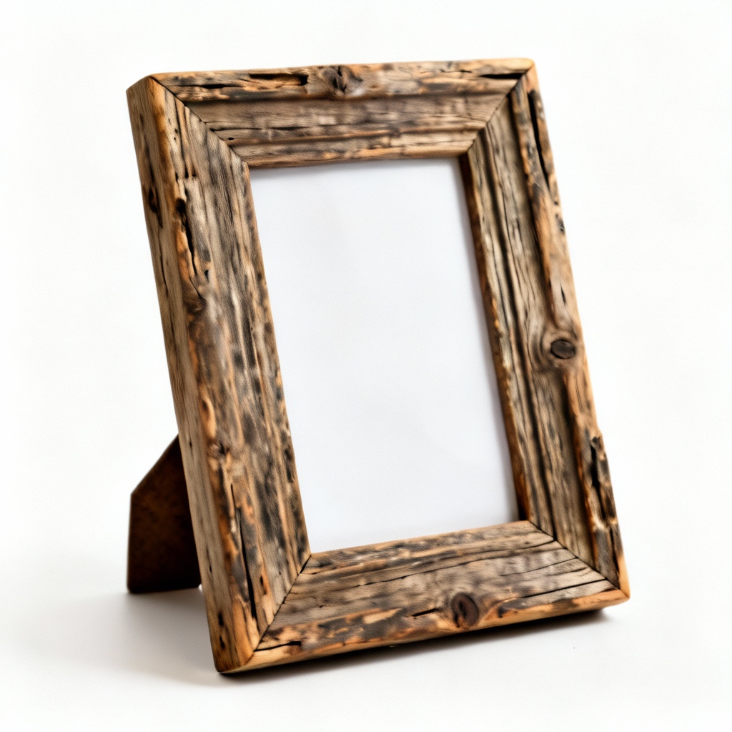 Rustic Wooden Picture Frame - 4x6 Photo Display
