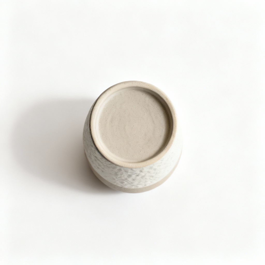 Small Textured Ceramic Planter - Modern Minimalist Style - 4 Inch