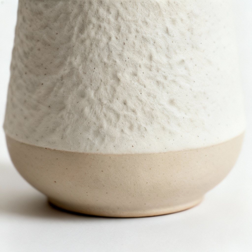 Small Textured Ceramic Planter - Modern Minimalist Style - 4 Inch